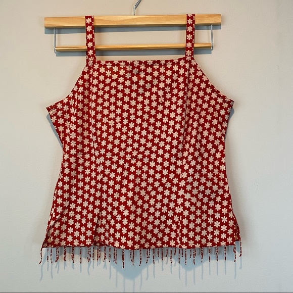 Fabindia Boho style cami red beaded tassels like new! - Picture 11 of 15